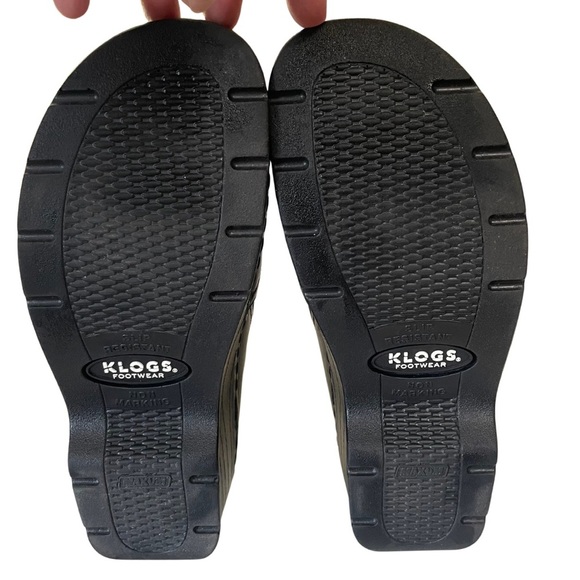 Klogs Naples Black Loafers Slip-Ons Comfortable Nursing Durable - Picture 5 of 8